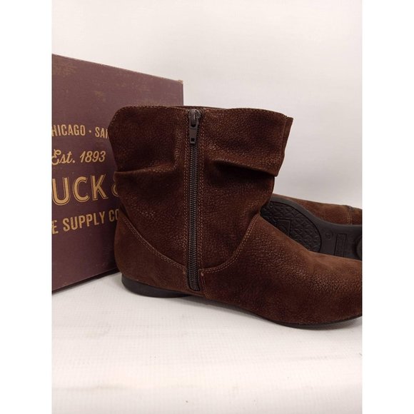 Women's Boots Roebuck And Co Slip Resistant Brown - Picture 3 of 10